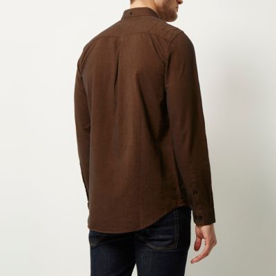 Rust brown Oxford shirt